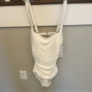 NWT- Athleta Square Neck One Piece Swimsuit